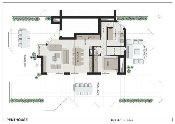 Duplex Penthouse Plaza Apartment De Panne Bilik gambar